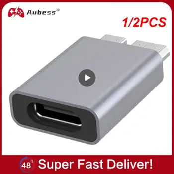 1/2PCS C към Micro B USB3.0 адаптер тип C женски към микро B мъжки бързо зареждане USB Micro 3.0 към тип C супер скорост за hdD