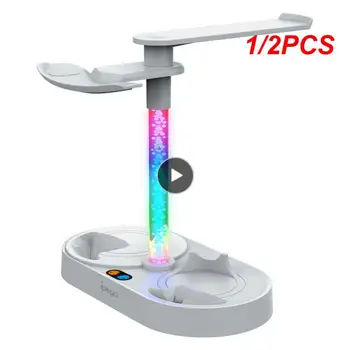 1/2PCS За PS VR2 магнитна абсорбционна стойка за зареждане на дъгата за PSVR2 дръжка седалка с цветна RGB светлина може да съхранява очила