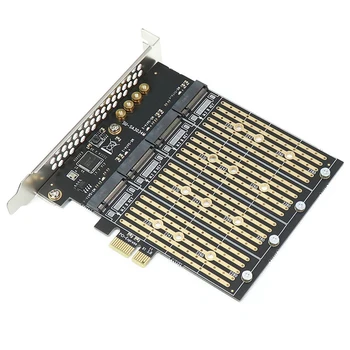 1 Задайте PCI-E X1 на 4 бита M.2 B-ключ SSD към PCIE NGFF SATA адаптер карта разширителна карта многофункционална преносима