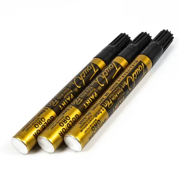 1 парче постоянен маркер писалка комплект мазна 2mm водоустойчива боя писалки маркер за гуми метал CD стъкло злато метални маркери писалка