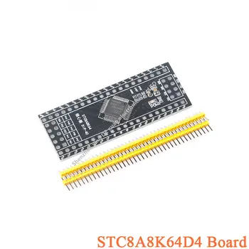 1Pcs STC8A8K64D4 Модул за развитие на ядрото SPI съвместим флаш микроконтролер 51 Учебна демонстрационна система PCB Board
