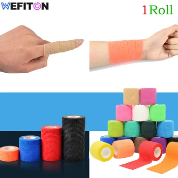 1Roll Wrap Sports Tape Bulk, самозалепваща се рап лента, Самозалепваща се пръчка, еластична превръзка, Power Flex Wrap за нараняване на китката и глезена