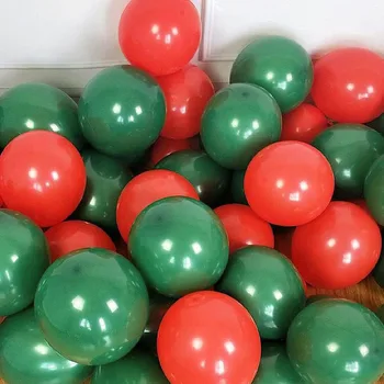 50/30/20Pcs Коледни балони Червени зелени снежинки Латексови балони DIY Коледен балон арка комплект за Коледа Новогодишна украса