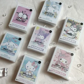 6 Стил Kawaii аниме Sanrio Lomo картички колекция Моята мелодия Hello Kitty Cinnamoroll Kuromi визитка сладък поздравителна картичка