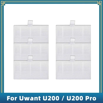 6PCS резервни части за Uwant U200 / U200 Pro робот аксесоари за прахосмукачки Hepa филтър