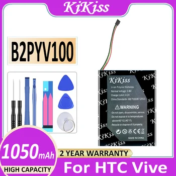 KiKiss батерия B2PYV100 1050mAh за HTC Vive Tracker Акумулатор 3 тел щепсел Bateria