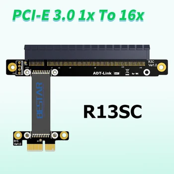 Riser PCI-E 3.0 1x To 16x PCIe x16 x1 pci express Щранг минна графична карта удължителен кабел PCI-Express Gen3 8Gbps Нискоенергиен