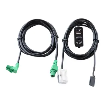 USB AUX превключвател и кабелен сноп за кола USB захранващ порт за BMW E60