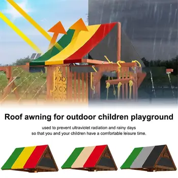 Външен лесен монтаж покрив CanopyShade 52x89inch деца бреза сенник детска площадка покрив балдахин склад водоустойчив капак