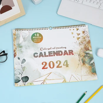 Дати 2023 2024 Стенен календар, отбелязващ висящ календар Стенен календар Голям за офис домашно училище