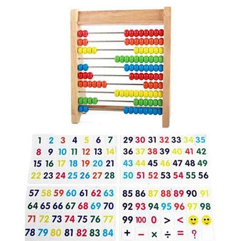 Детски аритметични учебни помагала Рамка за изчисляване на брояча Рамка за изчисляване на Abacus Образователен инструмент Рамка за преподаване