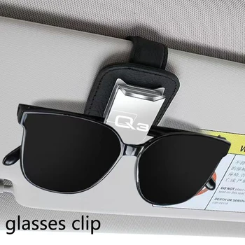 Държач за слънчеви очила за автомобили в калъфа за очила Емблема за слънчеви очила за 2020 г. Audi Q3 F3 8U тунинг интериорни аксесоари лого