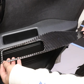 За Honda N-BOX JF3 JF4 2017-21 кола врата подлакътник панел декоративен стикер меки въглеродни влакна врата съхранение панел защита 2 бр