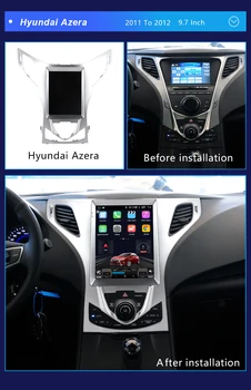 За Hyundai Azera 2011-2012 Car Radio 8+128G 10.4