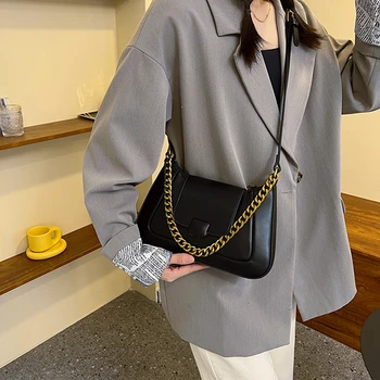 Луксозни кожени чанти за рамо за жени 2023 Модерни маркови чанти и портмонета Висококачествена дизайнерска чанта за съобщения Sac