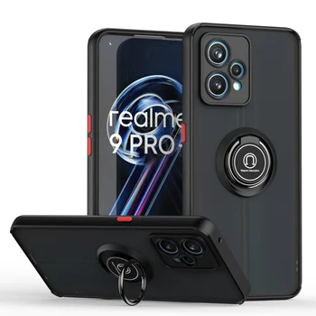 Мек калъф за Realme 9 Pro Магнитен държач за пръстен за пръсти за кола Калъф за калъф за Realme 9i / Realme 9 4G / Realme 9 5G / Realme 9 Pro Plus