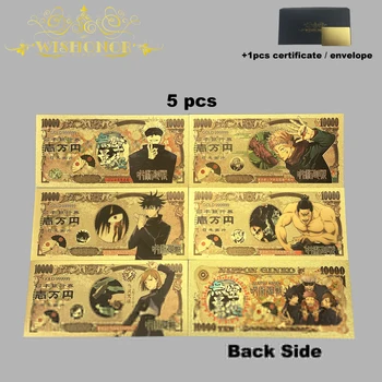 Най-продавани продукти Всички стилове Ница Япония аниме банкноти комплекти аниме пластмасова карта в 24k позлатени за колекция