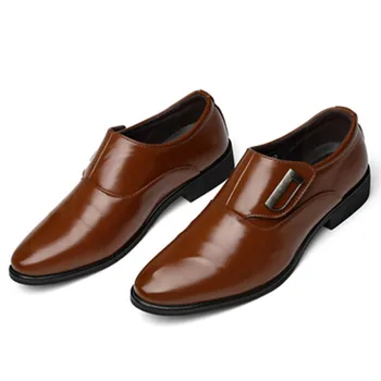 Нова мода есен пролет мъжки обувки Англия тенденция свободно време кожени обувки дишаща за мъжки обувки мокасини мъже апартаменти голям размер