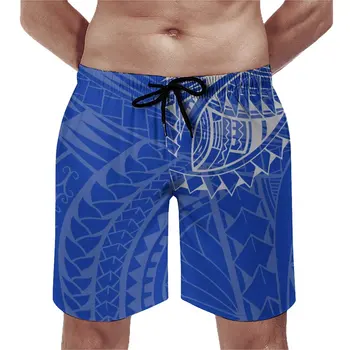Полинезия 2023 плажни шорти мъжки плувни панталони случайни парти персонализиране всеки модел еластично въже регулируема талия