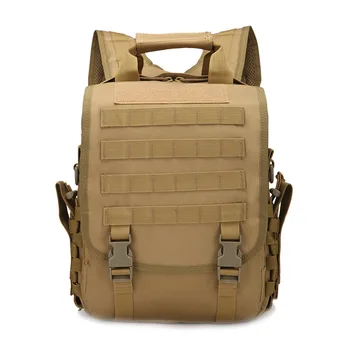 Тактически открит спорт военна раница за къмпинг туризъм пътуване раница 14 инчов лаптоп чанта едно рамо