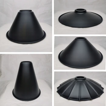 Черен железен абажур Американски ретро индустриален стил полилей стенна лампа настолна лампа ресторант облекло магазин лампа лампа