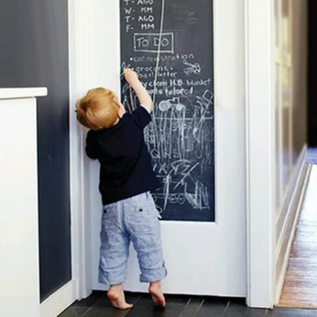Черна дъска стена стикер сменяеми рисунка писане преподаване съвет за офис училище дома декор