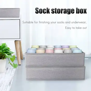2 пакет чорапи бельо чекмедже организатор с твърдо дъно, 30 клетки шкаф килер кутии за съхранение разделител за дрехи