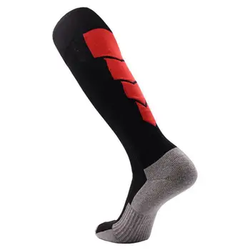 Мъжки зимен топъл открит спортен чорап бонбони цвят протектор за крака дълги чорапи за ски, сноуборд, футбол, туризъм, риболов