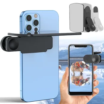 Смартфон камера огледало отражение клип телефон селфи рефлектор инструмент универсална регулируема отражение клип комплект за IPhone Android